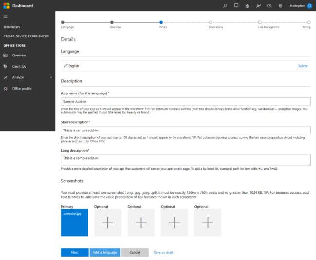 Publish SharePoint Add In To Office Store